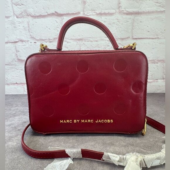 Marc by Marc Jacobs Amaze Dots Party Box Leather Handbag Resort Collection - Picture 1 of 12